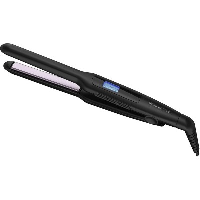 Remington 1/2" Flat Iron, Hair Straightener w/Anti-Static Tech, 15-Sec Heat Up & 60 Min Auto Off, 30% Longer Plates, Titanium + Ceramic Coating