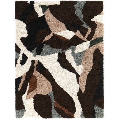 Balta Rugs 7'10"x10' Orin Abstract Shag Area Rug Brown