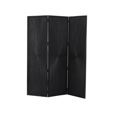 Contemporary Mango Wood Room Divider Screen - Olivia & May