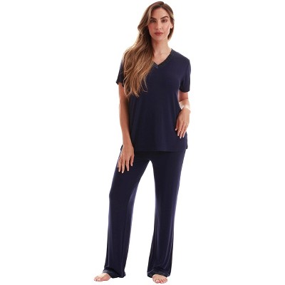 #FollowMe Pajama Pants Set with Satin Trim  Stylish, Cozy Sleepwear