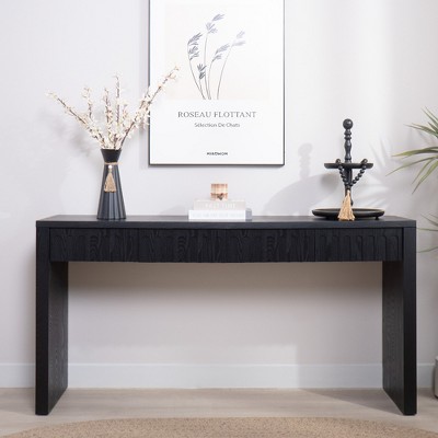 Engineered Wood Modern Console Table with 4 Drawers and Storage, Space-Saving and Multi-Use