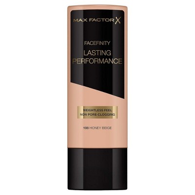 Max Factor X FACEFINITY Lasting Performance Foundation (108 HONEY BEIGE) Oil Free | Easy Application | Fragrance Free | Suitable for Sensitive Skin
