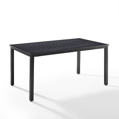 Kaplan Rectangle Outdoor Dining Table Oil Rubbed Bronze - Crosley