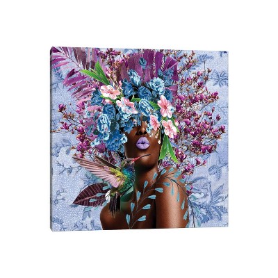 Women in Bloom Purplicious by Yvonne Coleman Burney Unframed Wall Canvas - iCanvas