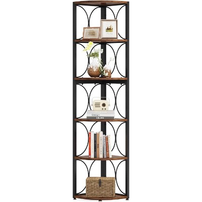 Tribeigns 67" Corner Bookshelf, 6-Tier Bookcase Storage Rack
