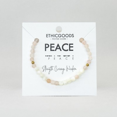 Morse Code Bracelet: PEACE | ETHIC GOODS