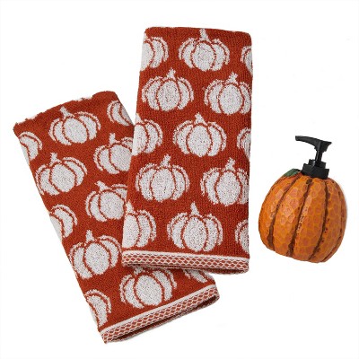 SKL Home 3pc Harvest Bounty Lotion and Pumpkin Hand Towels