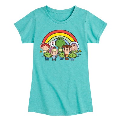 Girls' - Disney - Group Shot Fitted Short Sleeve Graphic T-Shirt
