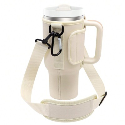 BABYYER Water Bottle Carrier Bag Fits 40 Oz Tumbler with Handle, Bottle Bag with Adjustable Shoulder Strap