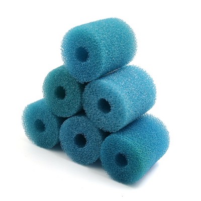 Unique Bargains Cylinder Pre-Filter Sponge Filter Media for Aquarium 2.6" Diameter 6 Pcs