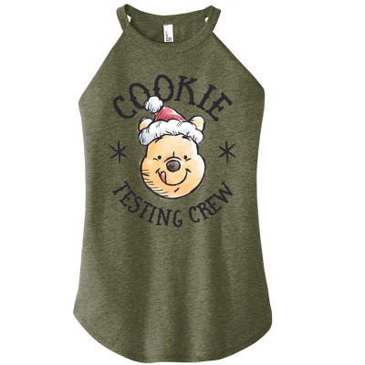 Women's - Winnie the Pooh - Christmas Cookie Testing Crew Graphic High Neck Tank