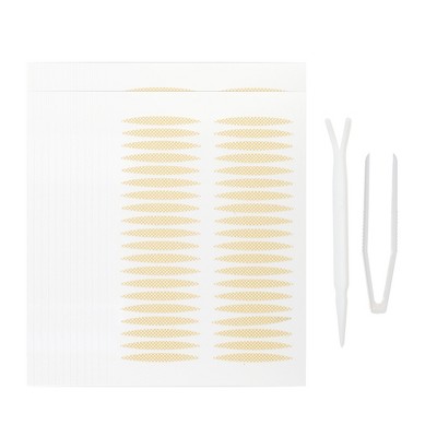Unique Bargains Double Eyelid Tape with Fork Tweezers 960 Pcs