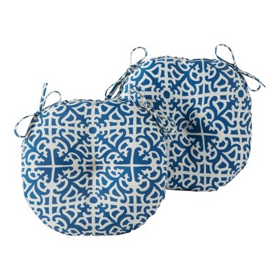 Kensington Garden 2pc 15"x15" Outdoor Seat Cushions