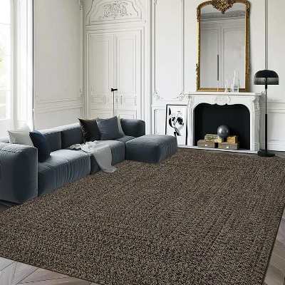 Acekool 5x7 Washable Braided Rug – Thin Non-Slip Floor Mat for Kitchen, Bedroom & Living Room