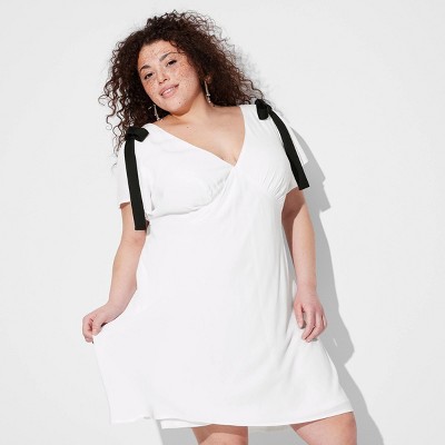 Women's Flutter Short Sleeve Mini A-Line Dress - Wild Fable™
