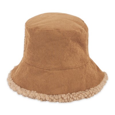 Hadley Wren Corduroy Reversible Buckt Hat - Brown