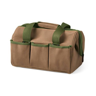 Kings County Tools Waxed Cotton Tool Bag Green/Brown