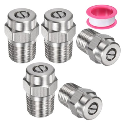 Unique Bargains Stainless Steel Durable Corrosion Resistant Pressure Washer Nozzles 5 Pcs
