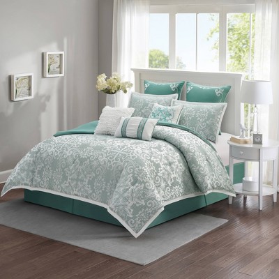 Nanshing 9pc Barvina Comforter Set Sage Green