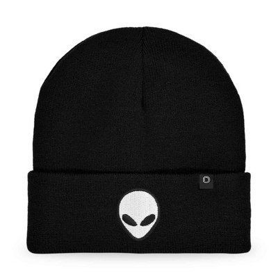 Dalix Alien Embroidered Beanie Hat Knit Cap Cold Weather Mens
