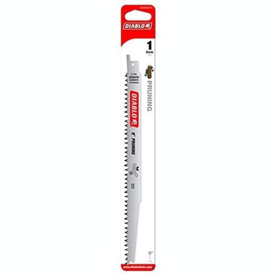 Diablo DS0905FG 9" 5TPI Fleam Ground Reciprocating Saw Blade for Clean Wood and Pruning