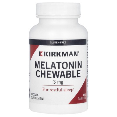 Kirkman Labs Melatonin Chewable, 3 mg, 150 Tablets