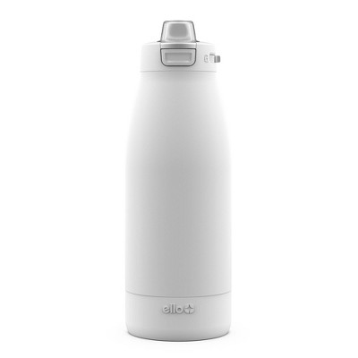 Ello Colby 40oz Stainless Steel Water Bottle White: Insulated, Reusable Portable Drinkware for Cold Beverages