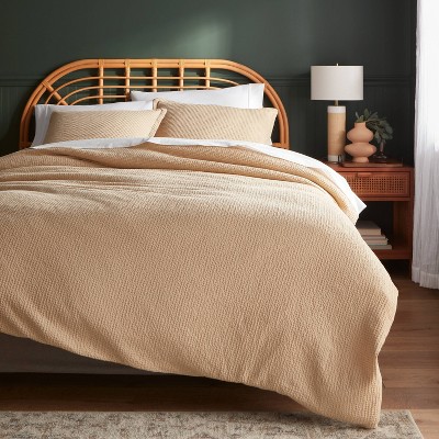 Washed Waffle Weave Duvet Cover and Sham Set - Threshold™