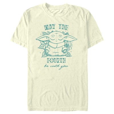 Men's Star Wars The Mandalorian Grogu May the Fourth Be With You T-Shirt