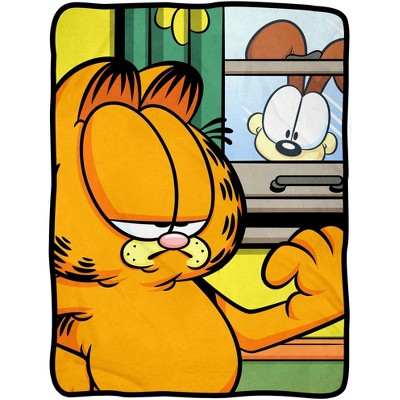 Garfield and Odie Blanket 46" X 60" Flannel Fleece Throw