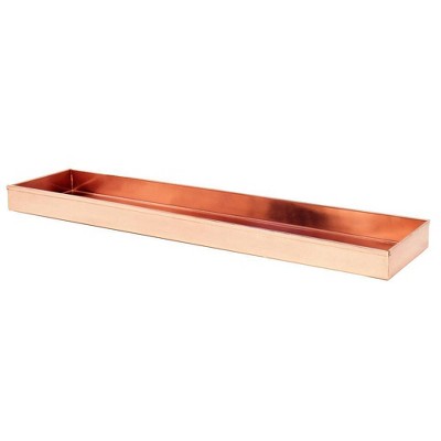 Long Decorative Stainless Steel Tray Polished Copper Tray - ACHLA Designs