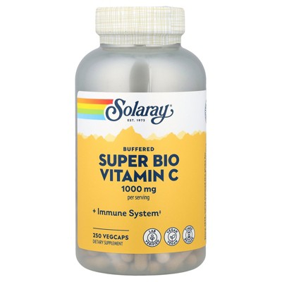 Solaray Buffered Super Bio Vitamin C, 250 VegCaps