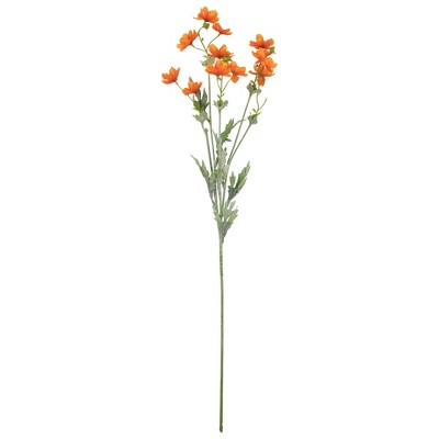 Allstate Floral Baby Cosmos Artificial Silk Floral Spray - 27.5" - Orange