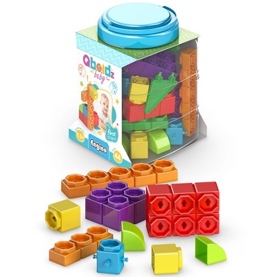 Engino: Qboidz Baby - My First Steps - Medium - 44pc Brick Set, Dual-Dimension