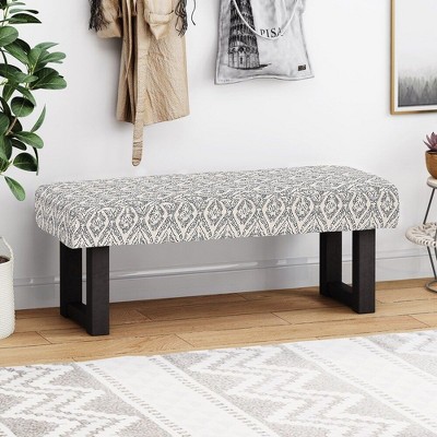 NicBex Ottoman Bench with Storage Modern Upholstered Bench with Wooden Frame, End of Bed Footrest for Living Room, Bedroom, Entryway