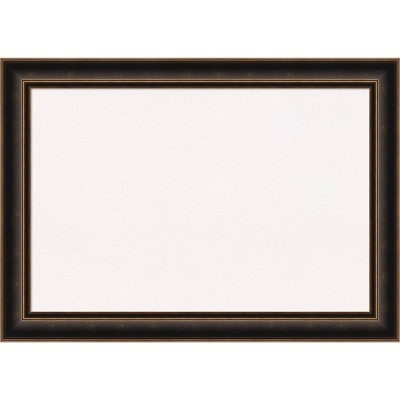 42"x30" Villa Wood Frame White Cork Board Oil Rubbed Bronze - Amanti Art: Wall Mount, Custom Crafted, Bulletin Board