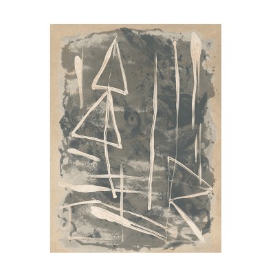 Trademark Fine Art - June Erica Vess  Mapa Linea II Canvas Art