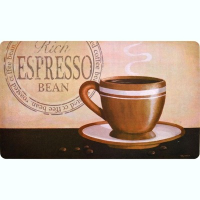J&V TEXTILES 18" X 30" Cushioned Kitchen Floor Standing Mat (Rich Espresso)