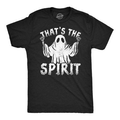 Mens Funny T Shirts Thats The Spirit Sarcastic Halloween Ghost Graphic Tee for Men - Crazy Dog Men's T Shirt For Halloween Season