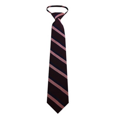 Men's Stripe 3.25 Inch W And 20 Inch L Zipper Neckties