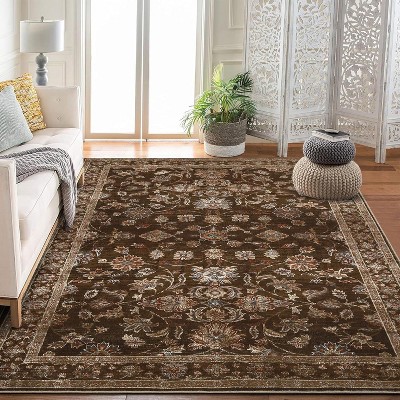 Area Rugs, Runner Rug Non Skid WashableVintage Style Area Rug - Non Slip Washable Indoor Rug for Living/Dining Room, Bedroom, Office