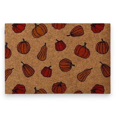Target Pumpkin 18x27 Synthetic Coir Doormat