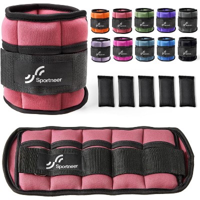 Adjustable Ankle Weights 1 Pair 2 4 6 8 10 Lbs Leg Weight Straps for Women Men