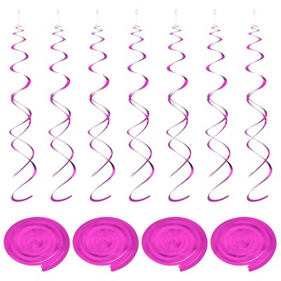 Unique Bargains Party PVC Hanging Double Swirling Decorations 28 Pcs