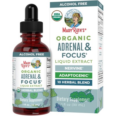 MaryRuth's Adult Adrenal & Focus Drops, Org, 1 oz