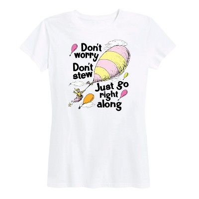 Women's - Dr. Seuss - Don't Worry Go Along Short Sleeve Graphic T-Shirt