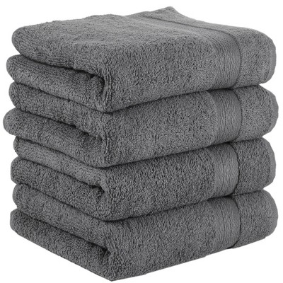 REGAL RUBY Quick-Dry 4 Pieces Hand Towel Highly Absorbent 100% Turkish Cotton Hand Towel for Bathroom Guests Pool Gym Camp Travel College Dorm Shower