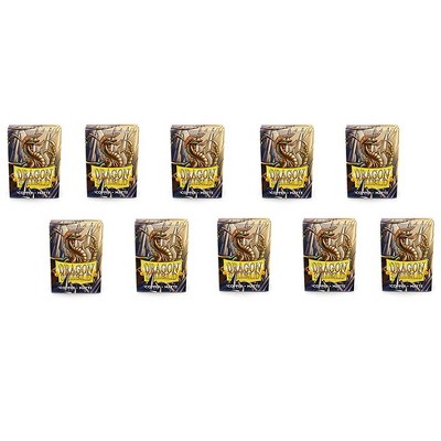 Dragon Shield 10 Packs Dragon Shield Matte Mini Japanese Copper 60 ct Card Sleeves Display Case