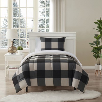 7 Piece Buffalo Plaid Bed In A Bag Comforter And Sheet Set By Sweet Home Collection®