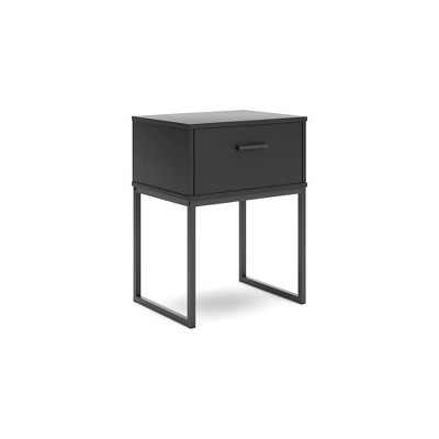 Signature Design by Ashley Socalle 1 Drawer Nightstand, Black